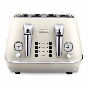 Delonghi Distinta 4 Slice Toaster in White CTI4003.W