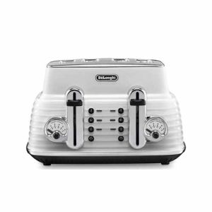 Delonghi Scultura Toaster 4 Slice in White CTZ4003.W