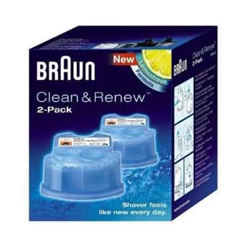 Braun CCR4 Cleaning Cartridges - 4 Pack Clean & Renew Refill Cartridges